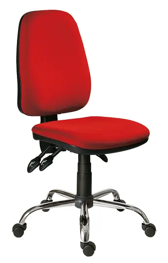 333 ASYN/CR židle kancelářská, koženka SK 7 - koženka červená